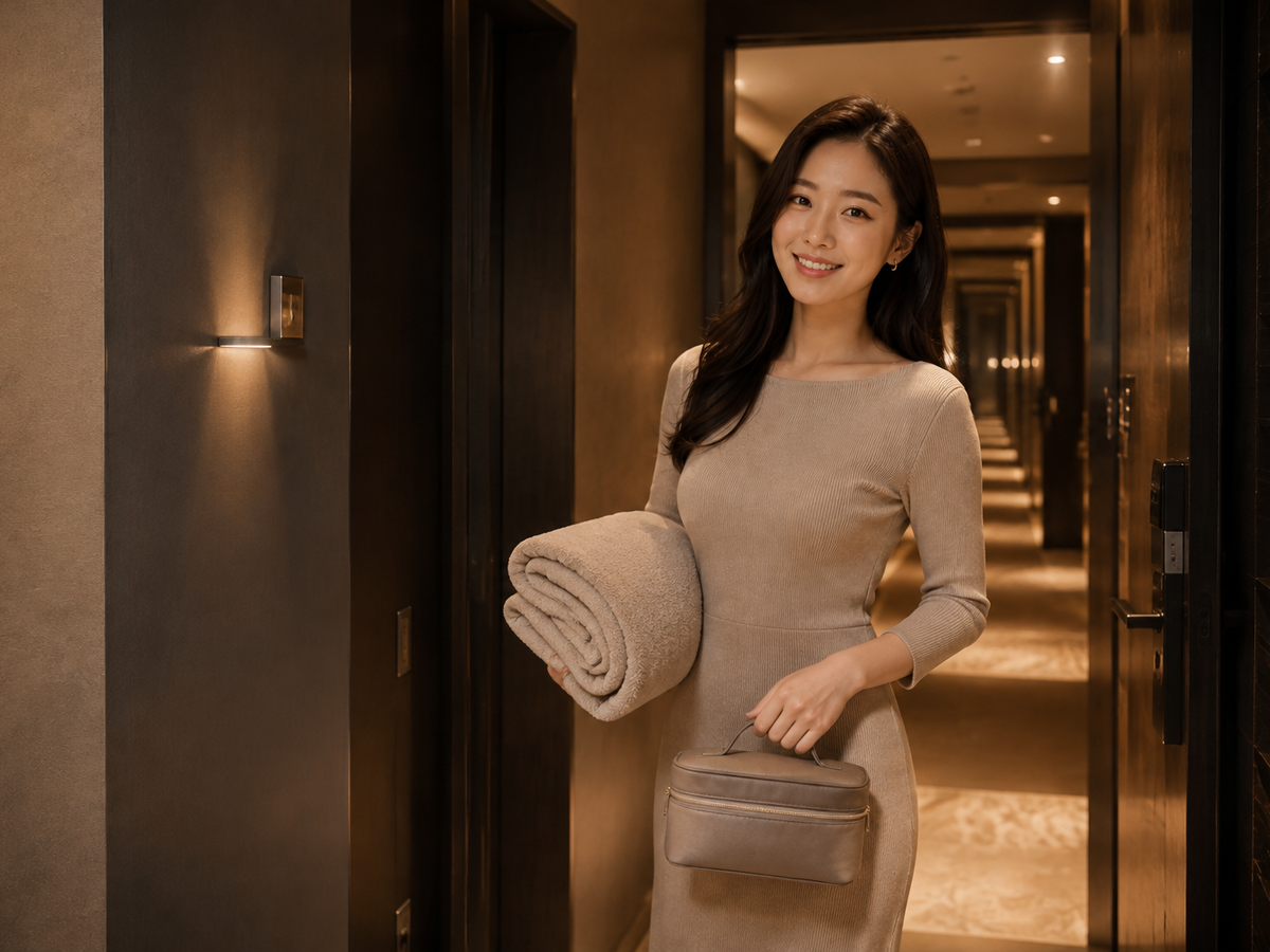 수원 장안구 방문 홈케어 일정을 준비하는 젊은 성인 한국 여성 관리사
